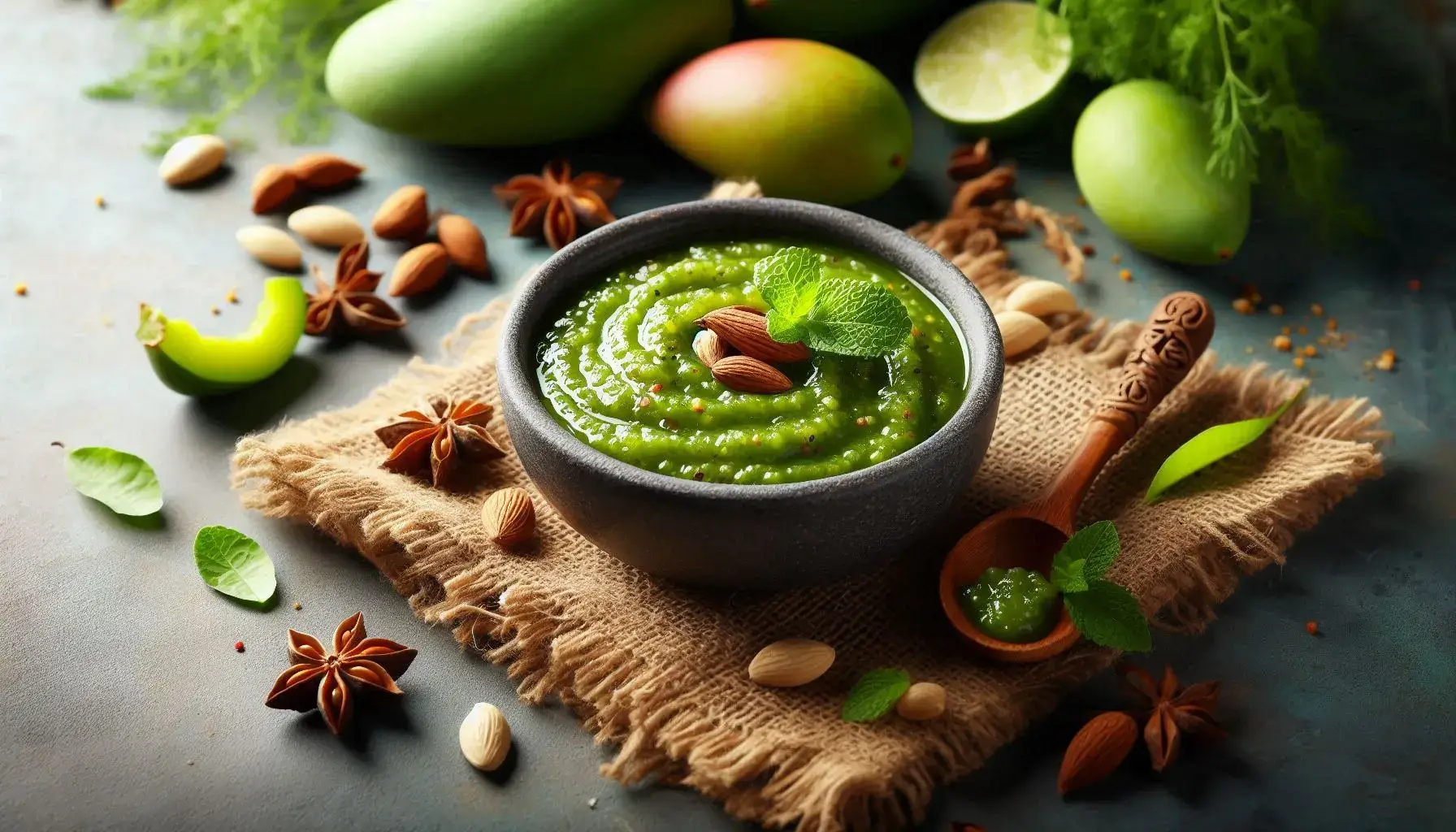 Traditional chutney ingredients