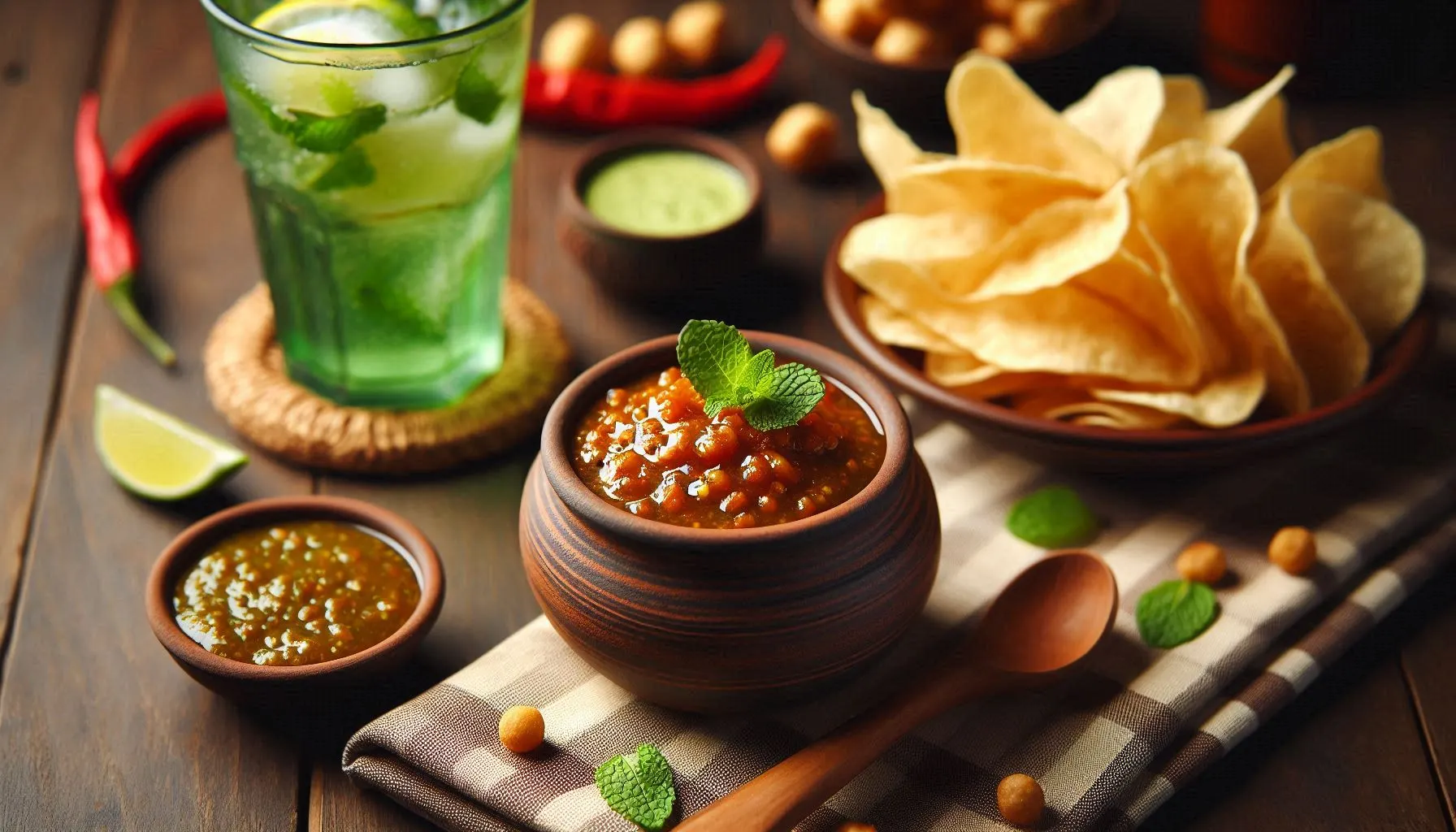 Ginger Chutney served in a bowl