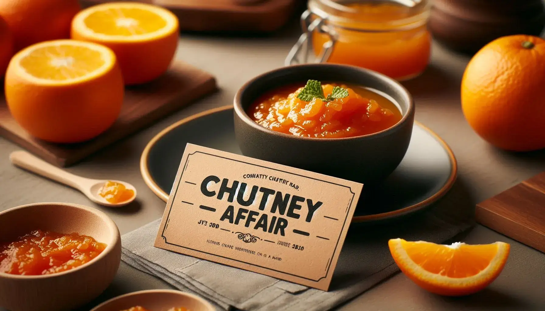 Orange-Peel Chutney served in a bowl